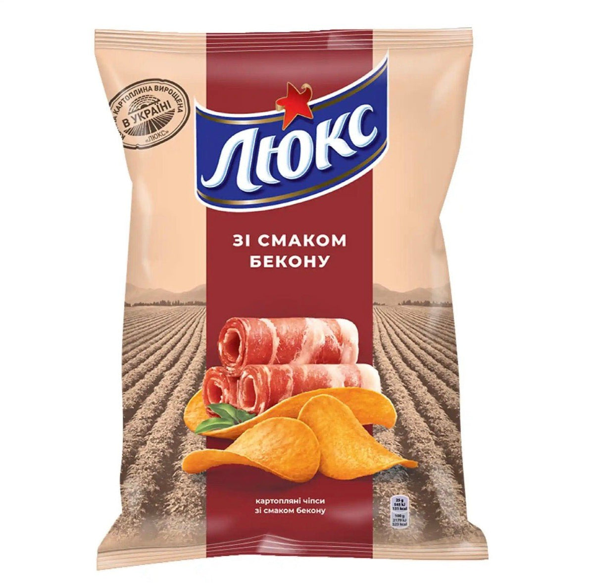 Lux Kartoffelchips mit Bacongeschmack 125g.