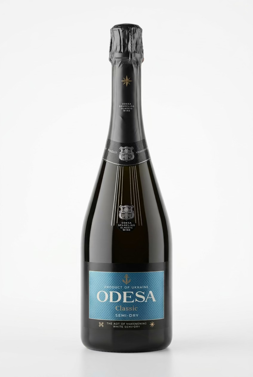 Odesa Schaumwein medium dry, white 12% 0,75l