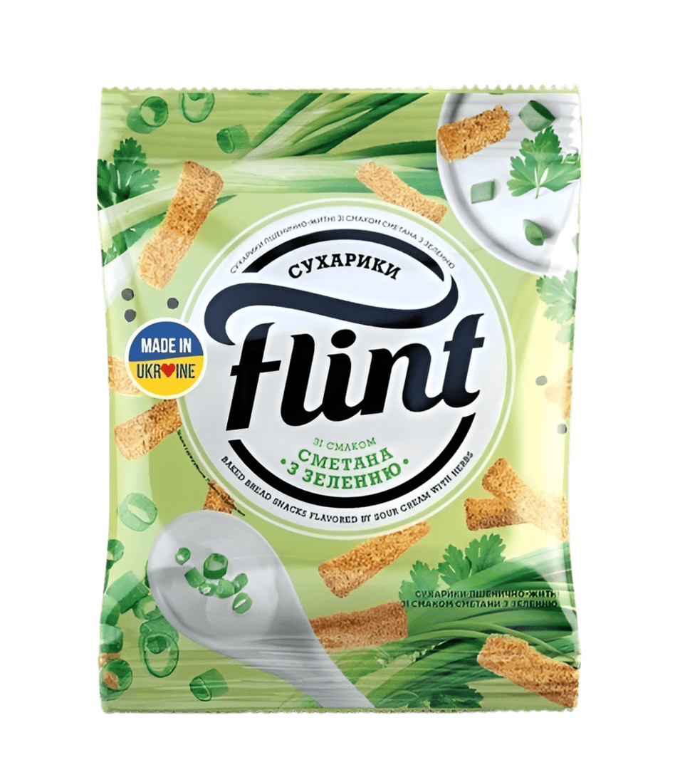 Флинт сметана с зеленью