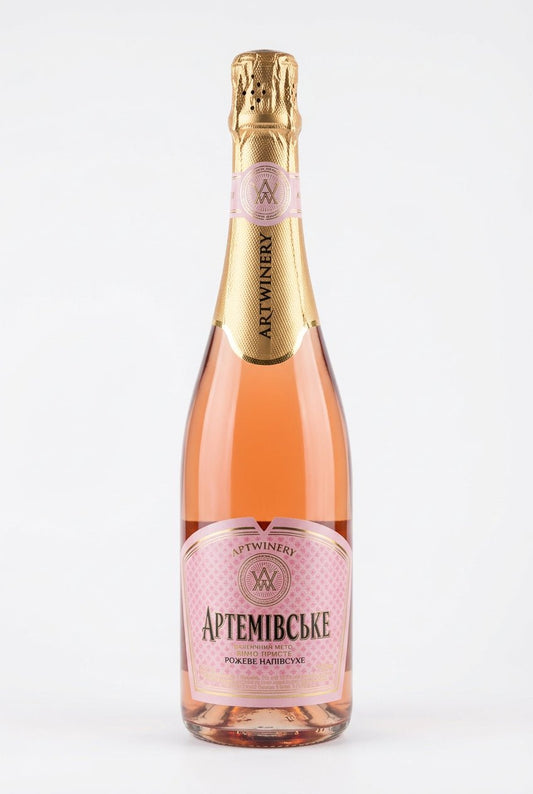 Artemivske Wein, Sekt,rosa,halbtrock, 12%, 0,75l