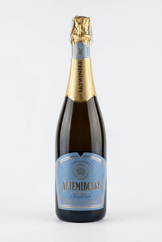 Artemivske Wein, Sekt, weiß, süß, 12%, 0,75l