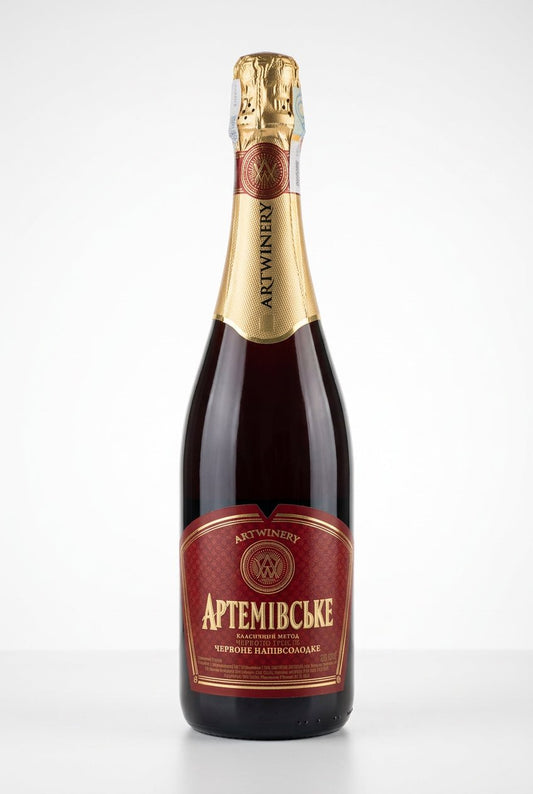 Artemivske Wein, Sekt, rot, semisüß, 12%, 0,75l