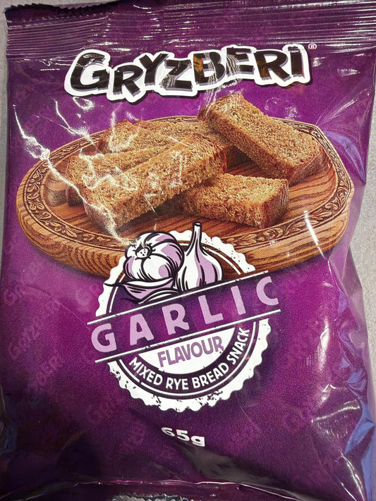 Gryzberi Roggenmischbrot Garlic 65g. | Гренки чеснок