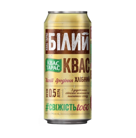 Kwas Taras Weis 0,5l incl. Pfand | Квас Тарас белый