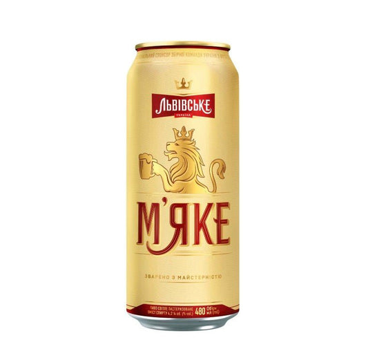 Lviv „Miake“ Hell Dose 0,48l incl. Pfand | Львов Мягкое