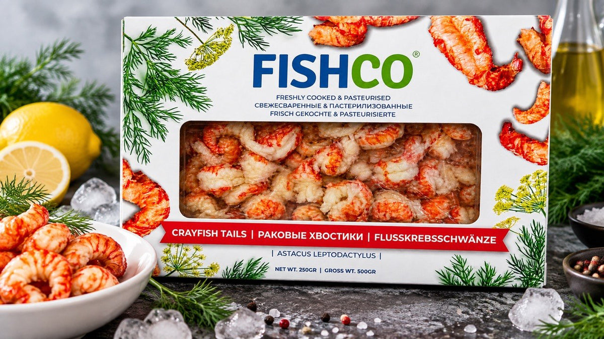 Gekochte, geschälte Flusskrebsschwänze 250g. | Раковые Хвостики