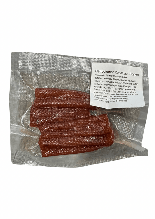 Getrockener Kabelijau - Rogen  50g | Икра прессованная