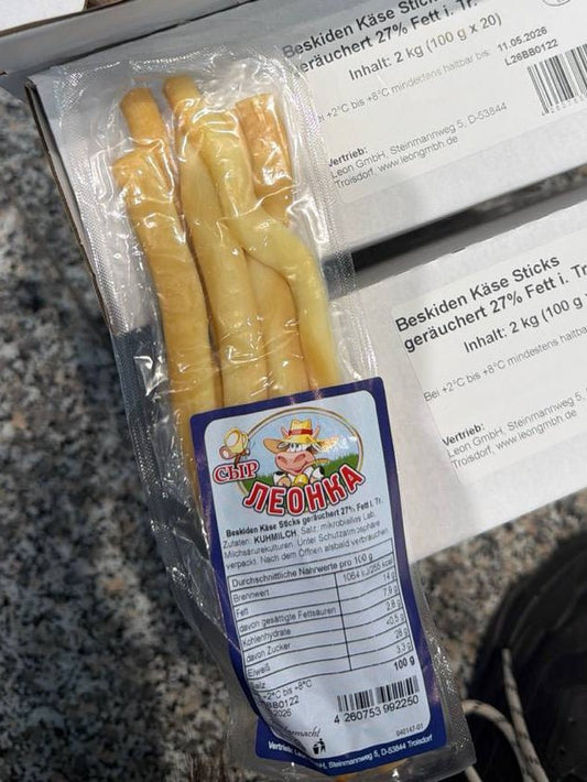 Beskiden Käsespaghetti Geräuchert 100g | Сыр спагетти копченый