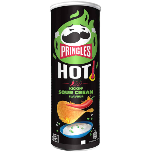 Pringles Kickin’ Sour Cream | Принглс сметана острая