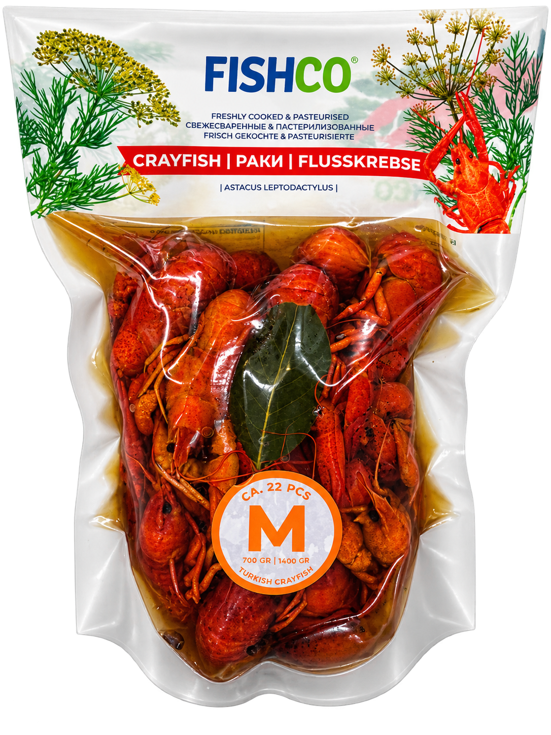 Gekochte Flusskrebse M 0,7kg. | Раки Узкопалый