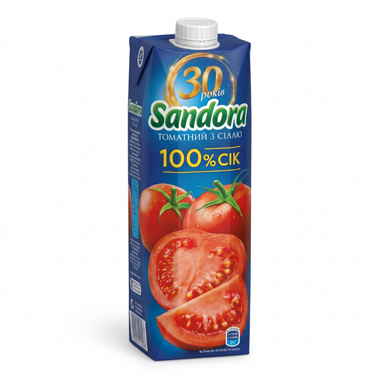 Sandora Tomatensaft mit Fruchtfleisch  Nektar T-Pack 0,95l