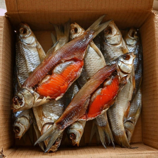 Тарань з ікрой | Плотва з ікрою - в'ялена